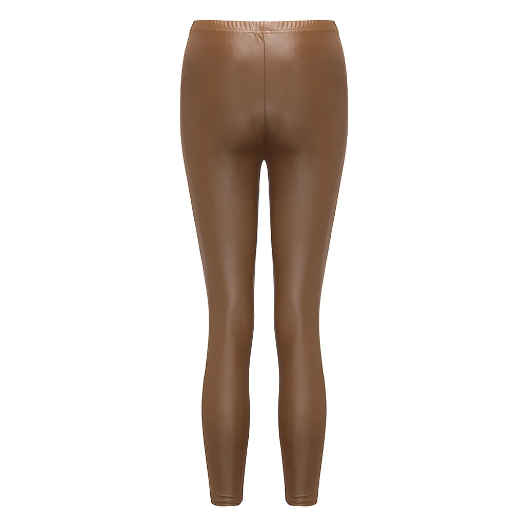 Skinny Pants Long Comfortable Bodycon Faux Leather Women Leggings Sexy Butt Lifting Leggings Push Up Panties Thin Leggings Pants