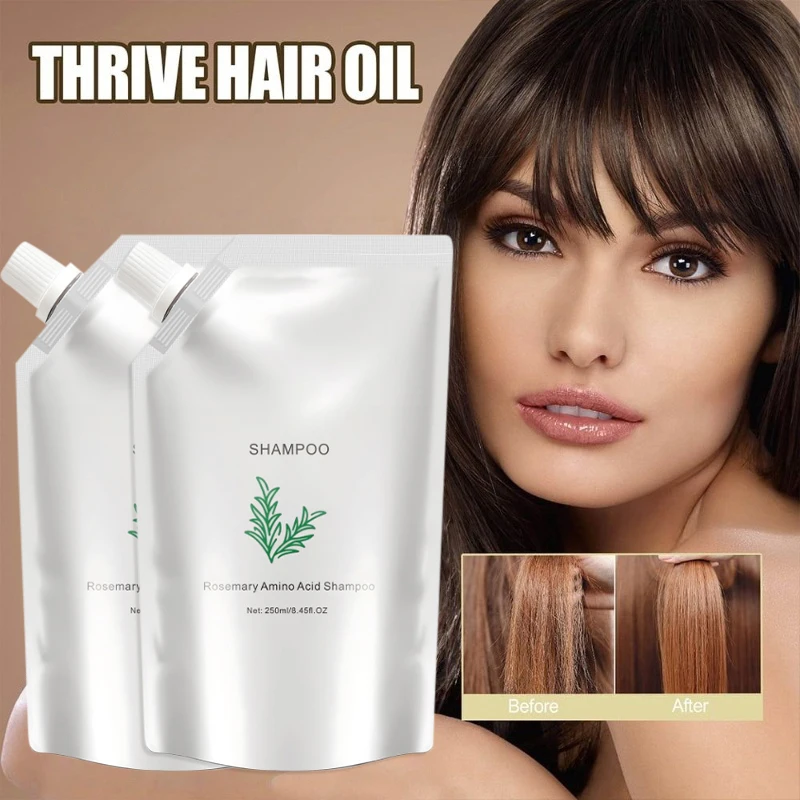 

Шампунь с аминокислотами розмарина, 250 мл, нежное очищение для ухода за кожей головы, питательный уход за поврежденными волосами, улучшение сухих вьющихся волос