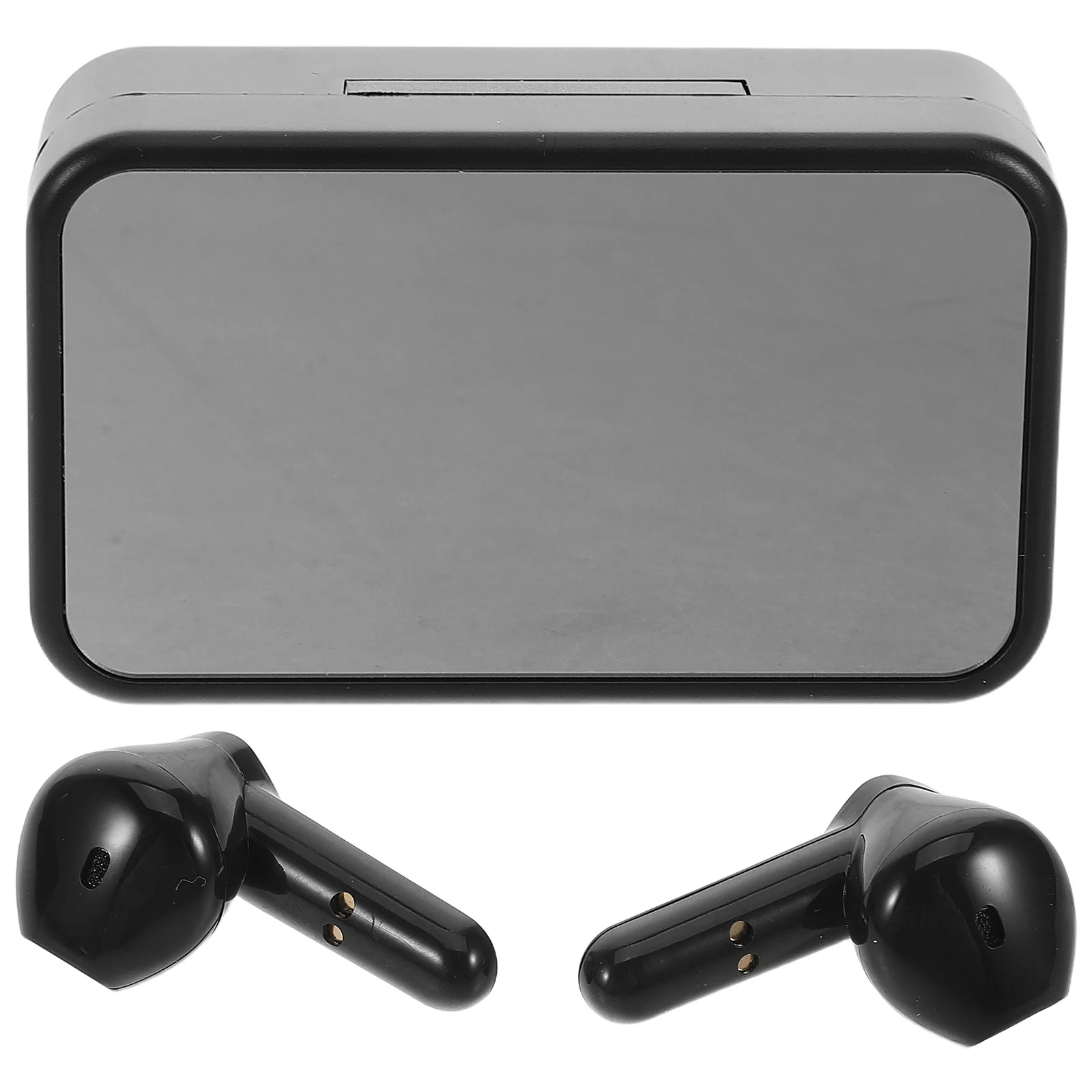 Mirror Screen Wireless Earbuds Dual Ear Clear Sound Noise Cancelling Microphone Ideal Running Cycling Sports Portable Headset