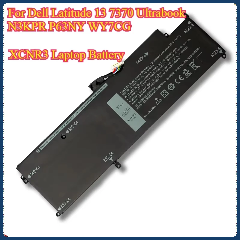 

New XCNR3 Laptop Battery For Dell Latitude 13 7370 Ultrabook N3KPR P63NY WY7CG