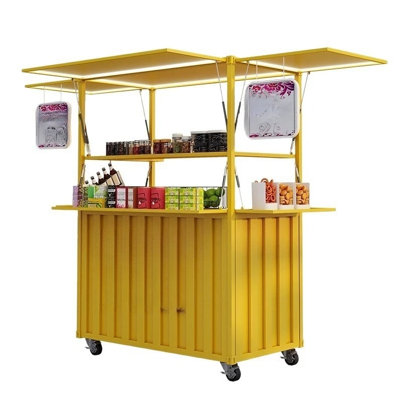 

Stall cart Scenic dining car Cold drink dessert sales cart