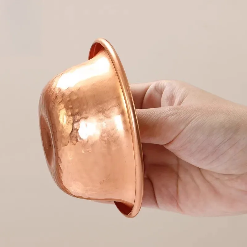 Hand Hammered Copper Plated Offering Bowl Multi‑Size 7‑15cm Decorative Ritual Bowl For Home Altar Decoration