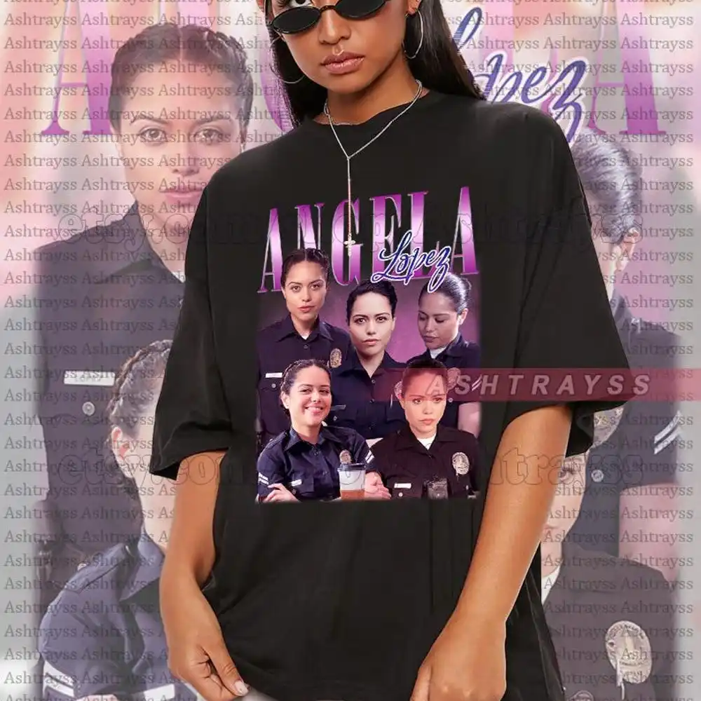 أليسا دياز كما أنجيلا لوبيز قميص غير شرعي عتيق سترة تي شيرت