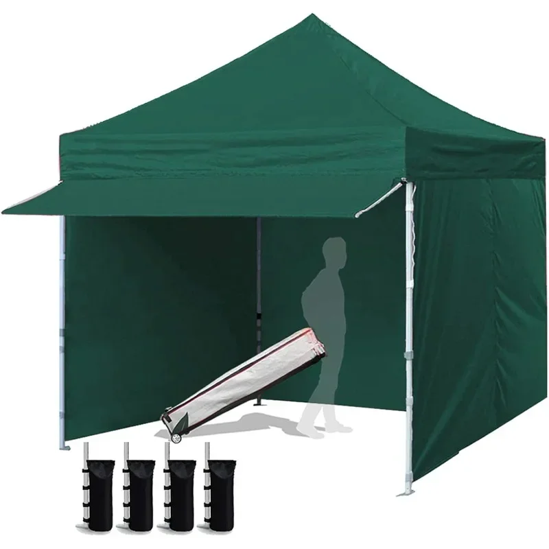 

Party Canopies with 4 Removable Zippered Sidewalls and Roller Bag Bonus 4 Canopy Sand Bags Canopy Commercial Tent Outdoor