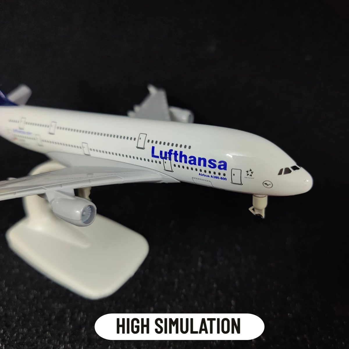 Scale 1:250 Metal Aircraft Model Replica, Lufthansa Airlines A380 Airplane Aviation Miniature Art Collection Kid Boy Toy Gift