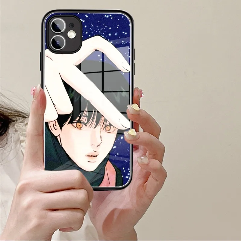 Painter of the Night Anime Phone Case Glass 14 13 11 12 Pro 8 7 Plus X 13 Pro MAX XR XS MINI Black Covers