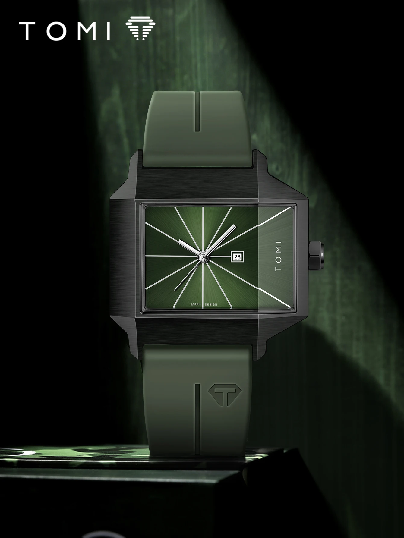 TOMI Schlichte Herrenuhr mit neuem Kalender, Quarz-Business-Mode-Armbanduhr, strukturiertes Herren-Geschenk – Detail 10