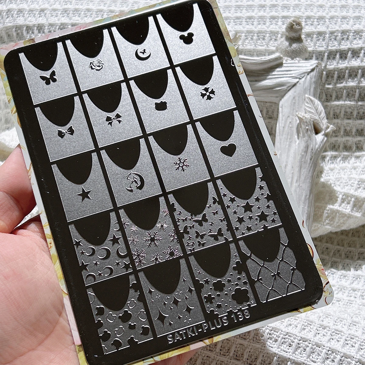 

Nail Art Stamping Plate Transfer Plate for Beginners, No Need for Hand Painting, Nail Decoration Template, French and European Style Pattern Transfer Plate, Nail Art Stamping Steel Plate, Stamping Gel, Nail Polish Gel, No Painting Needed, High-Quality Sta