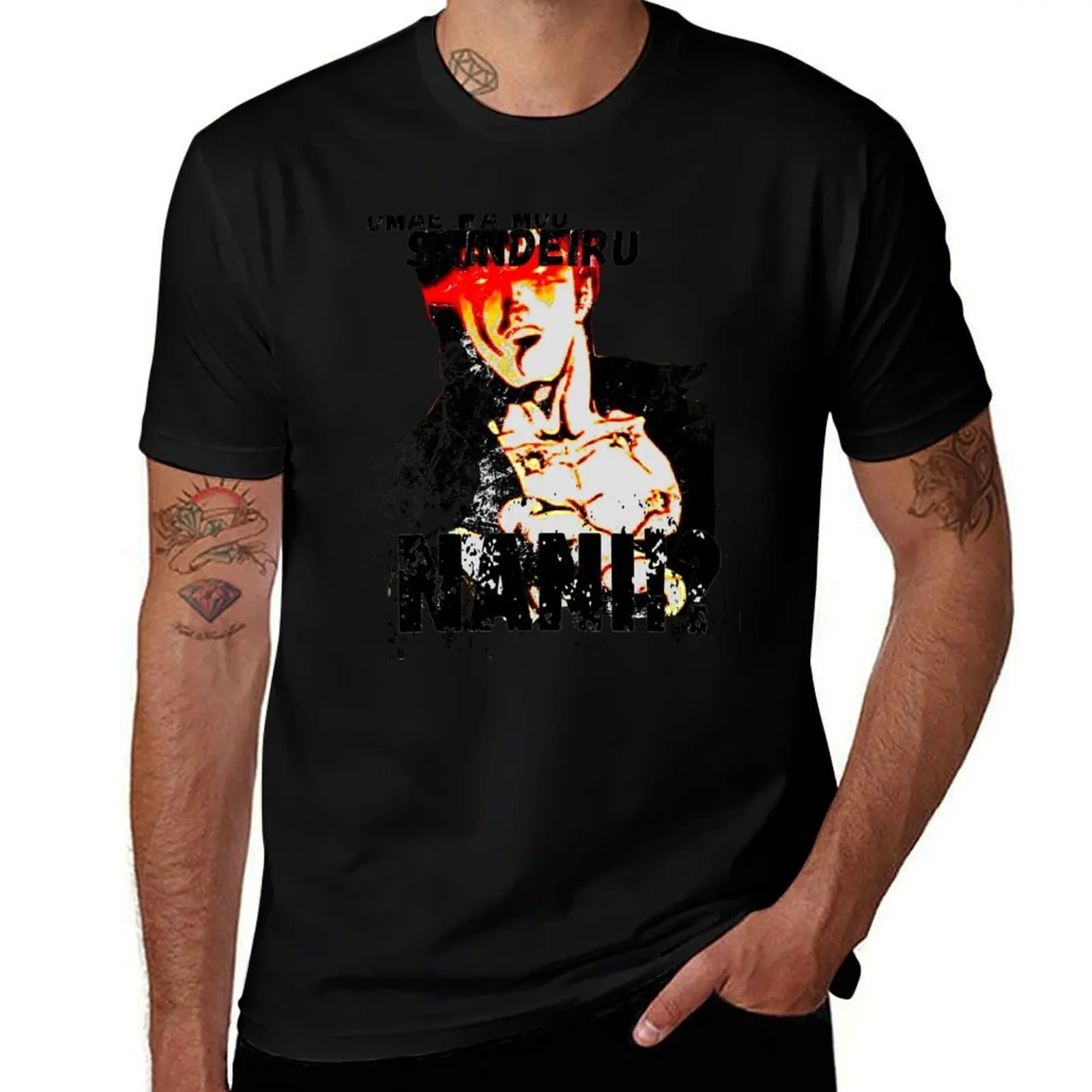omae wa shindeiru T-Shirt Plus Size Basic Cotton T-Shirt