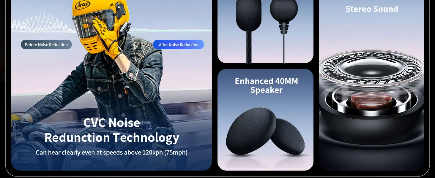 Fodsports M1-S Pro Motorcycle Intercom Bluetooth Helmet Headset,Moto Communicator BT Interphone,10 Riders 2000M,Support APP.
