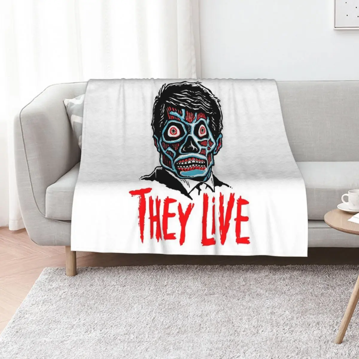 

THEY LIVE!!! Throw Blanket Kid'S Shaggy Multi-Purpose Summer Beddings Blankets