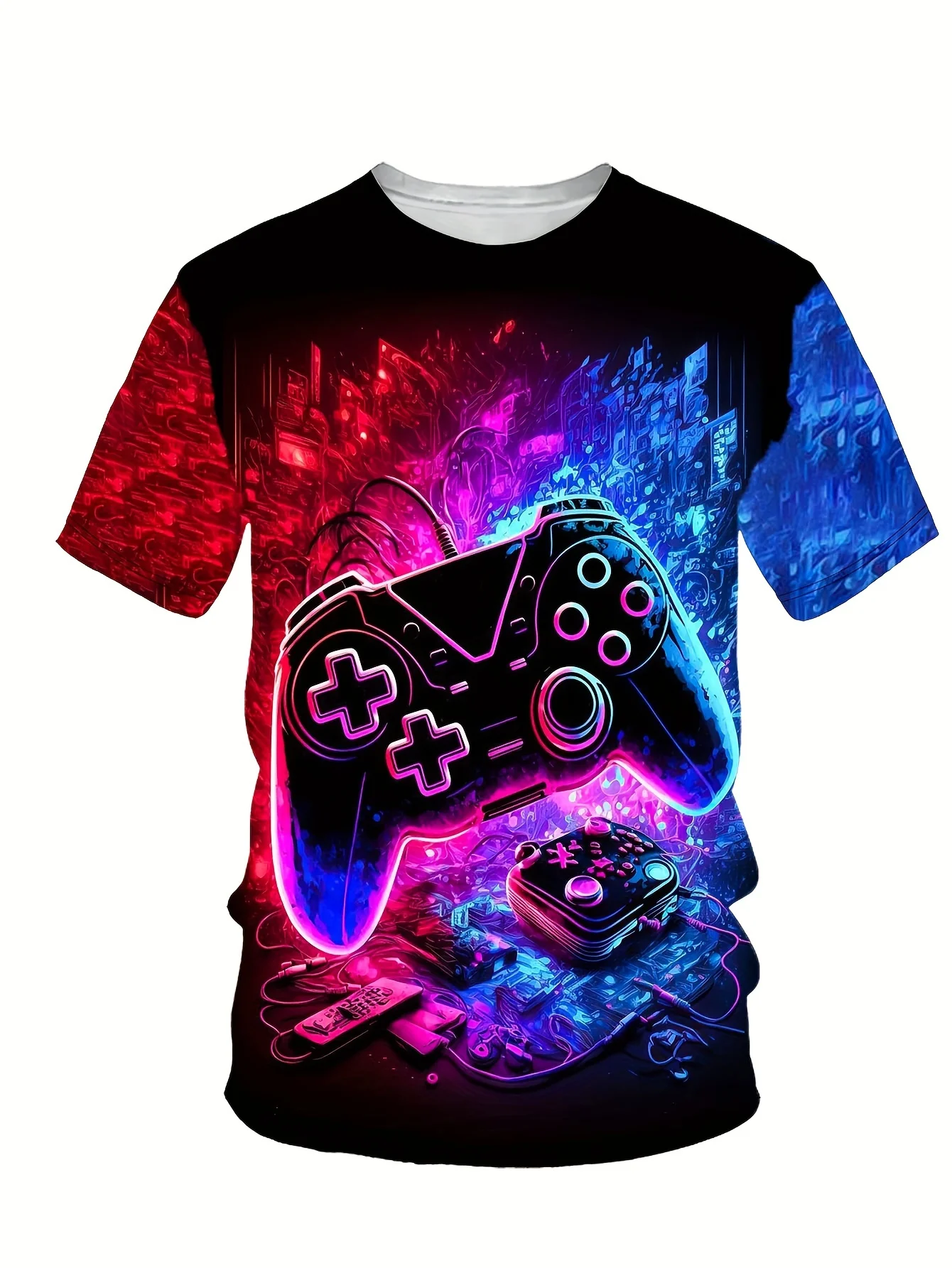 Men's T Shirt 3D Animal Printed Tees Fashion Pattern Short Sleeve Tops Casual O-neck T-Shirts Streetwear