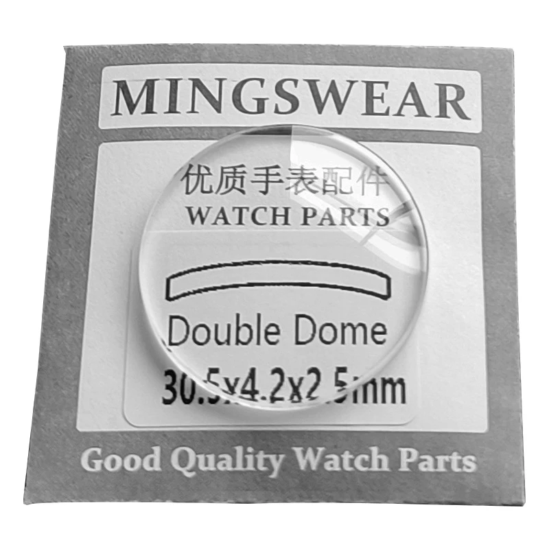 Double Dome Mineral GlassThickness 2.5mm, Diameter Of 30-38.5mm, Table Glass Round Smooth Transparent 1 Pieces