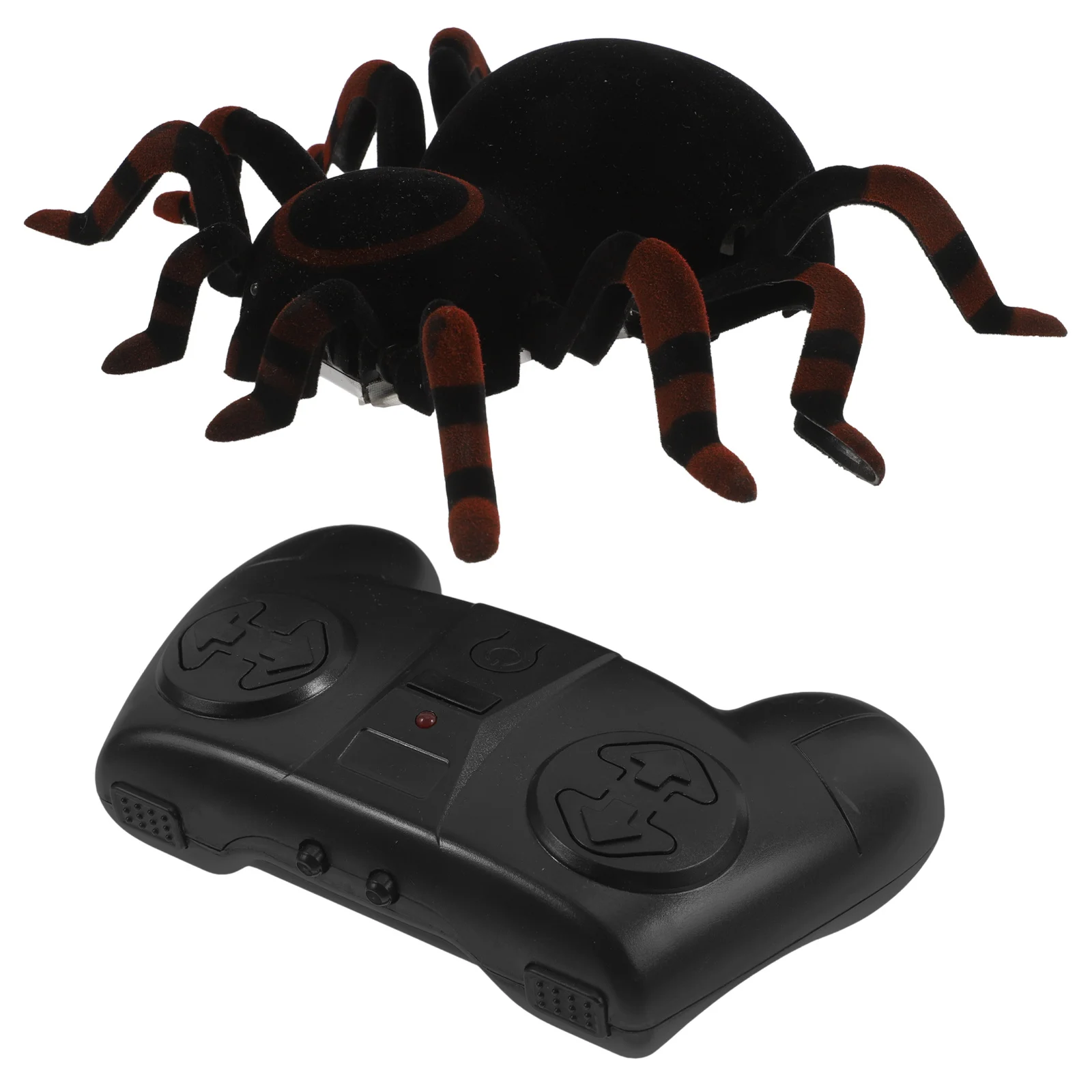 

Remote Wall Climbing Spider Black 18x15cm Simulation Electronic Scary Joke Scared Spider Controller Crawling Climbing