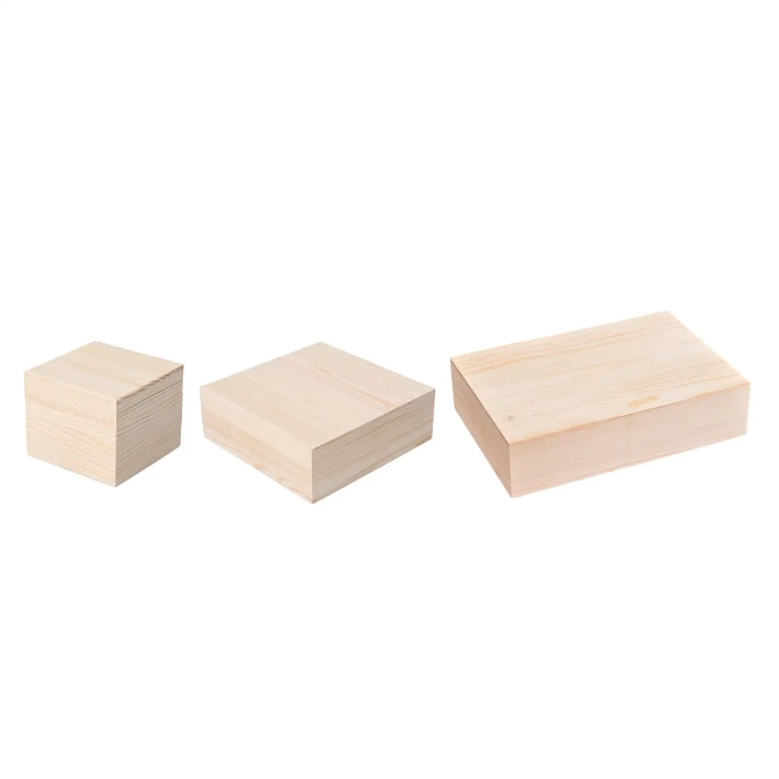 

Wooden Storage Box Decorative Portable Sturdy Dustproof Multipurpose Container Gift Box Wood Box for Countertop Bathroom Dresser