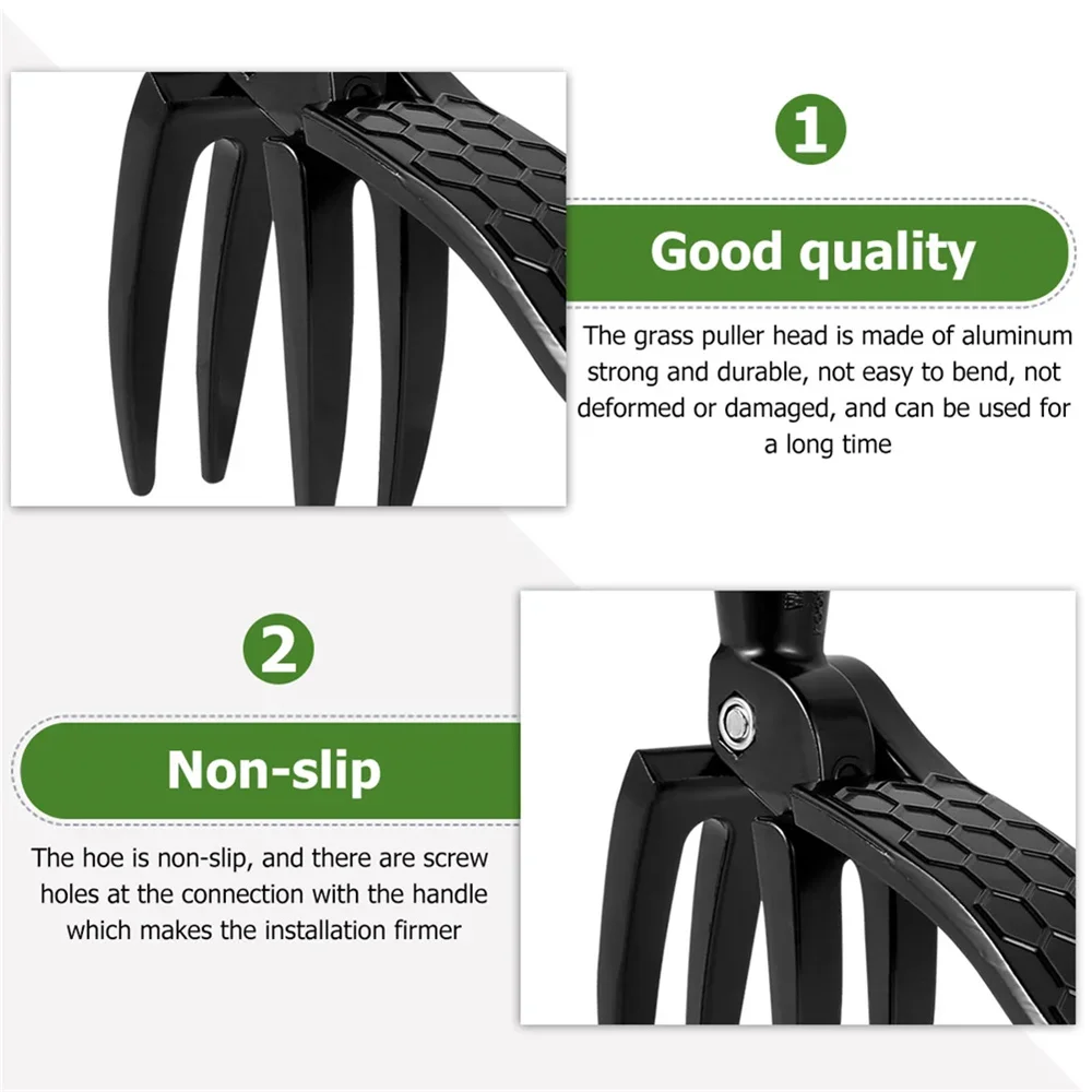 1PC Stojąca głowica do pielenia Wymienny pazur Pedał nożny Ściągacz do chwastów Stand Up Garden Digger Weeder Solo Root Remover (bez drążka)