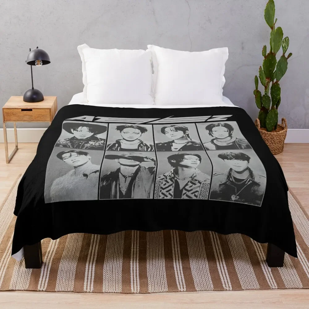 

Ateez Throw Blanket Cozy Microfiber Throw Blanket for Home Bedroom