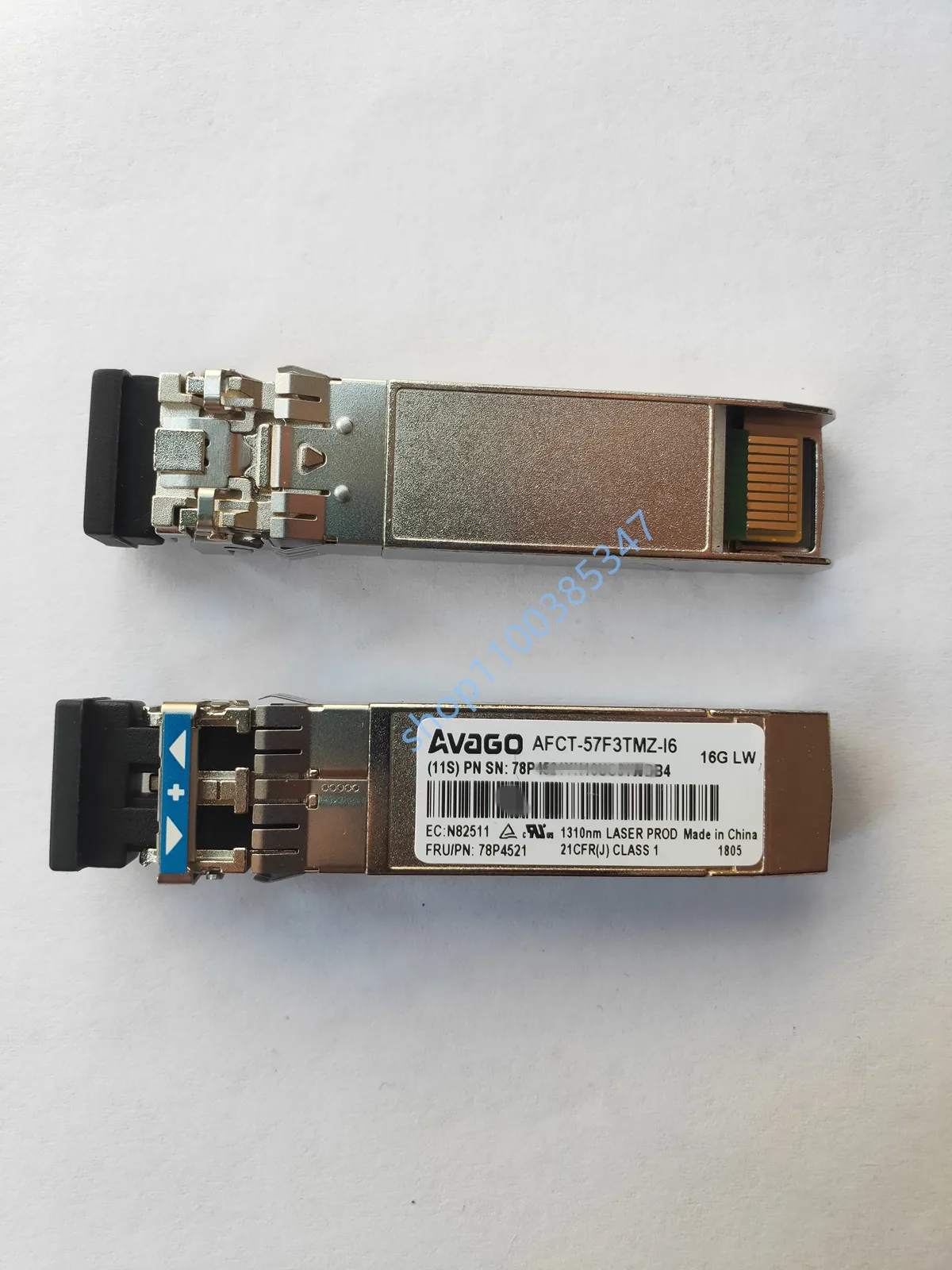 

AVAGO SFP 16G LW 1310NM AFCT-57F3TMZ-I6 78P4521/16GB Single mode optical transceiver