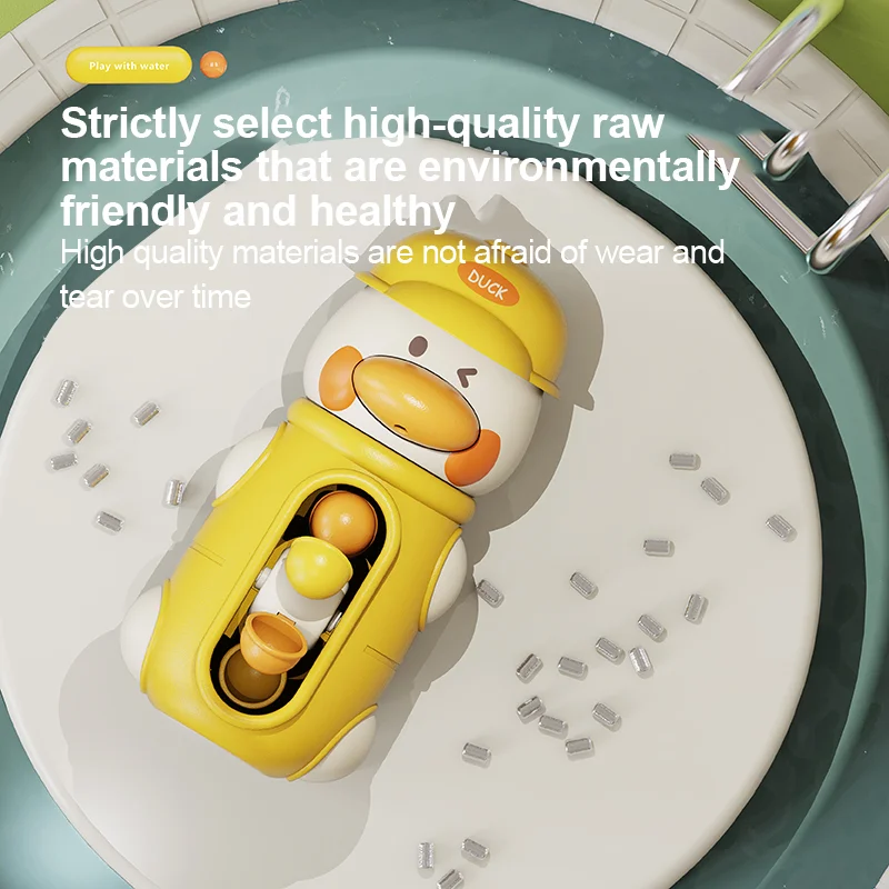 ألعاب حمام الأطفال الصغار (1-3 سنوات) - عجلة مائية قابلة للدوران ومغرفة مياه الحمام، ألعاب حوض استحمام ممتعة للأطفال الصغار