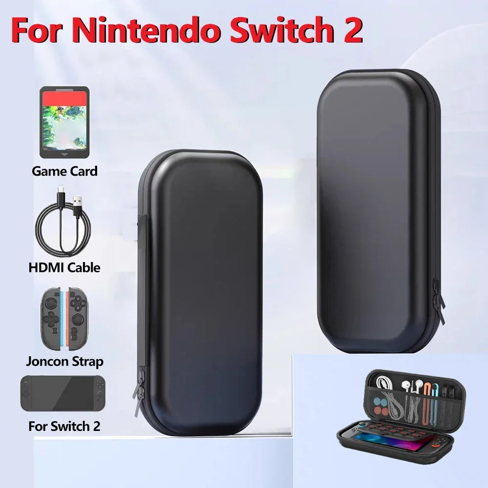 

Travel Carrying Case For NS Switch2 EVA Protective Bag Hard Shell Shockproof Storage Bag Pouch for Nintendo Switch 2 Accessories