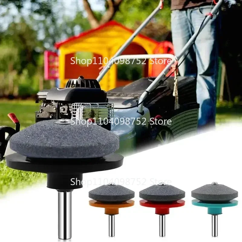 Garden Tool Grinding Drill Sharpener Lawnmower Rotary Blade Multi-function Sharp Knife Edge High Hardness Home Sharpener Stone