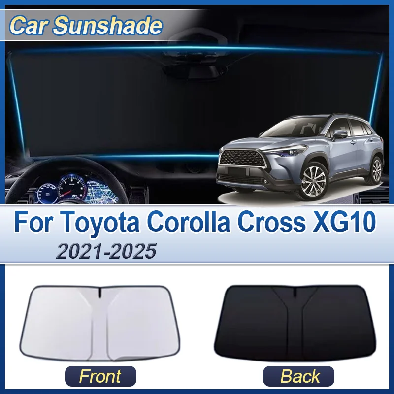 

Аксессуары для Toyota Corolla Cross XG10 2025 2024 2023 ~ 2021 автомобильный солнцезащитный козырек на переднее окно, отражатель, козырек, автомобильные аксессуары