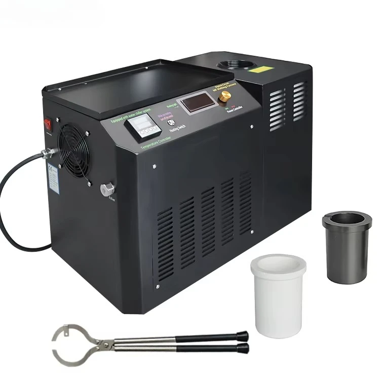 금 유도 용해로 기계 온도 제어 수냉식 내장 산업용 제련기 주조용