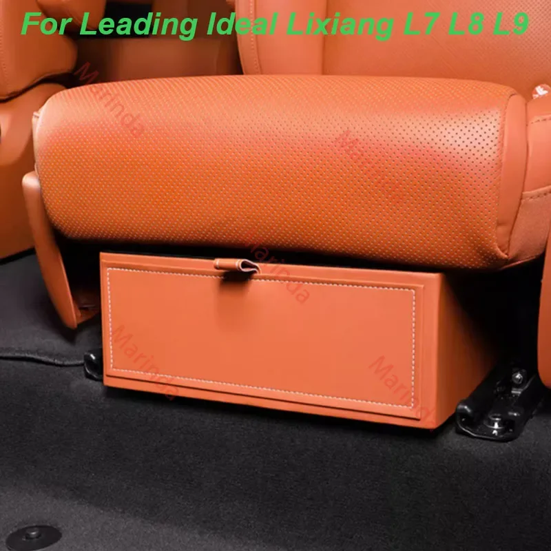 

For LEADING IDEAL LiXiang L8 L9 Car Second Row Under-seat Storage Box Classify Expansion Stowing Interior Accessories