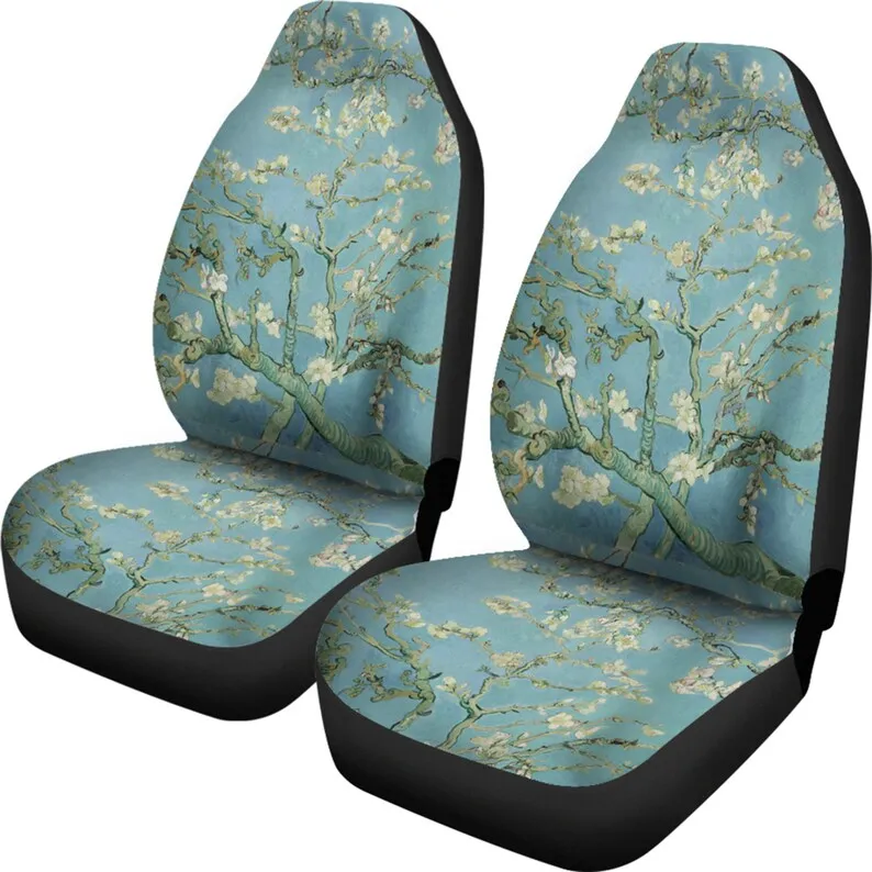 Vintage Art Vincent van Gogh Almond Blossom Car Seat Covers, Custom Made Cover Cute Car Accessories