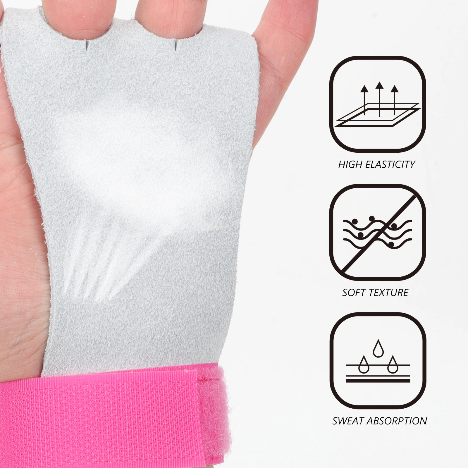 

1 Pair Non-Slip Weight Lifting Gloves High Elasticity Open Finger Design For Men Fitness Gym Sports Barbell Palm Protector