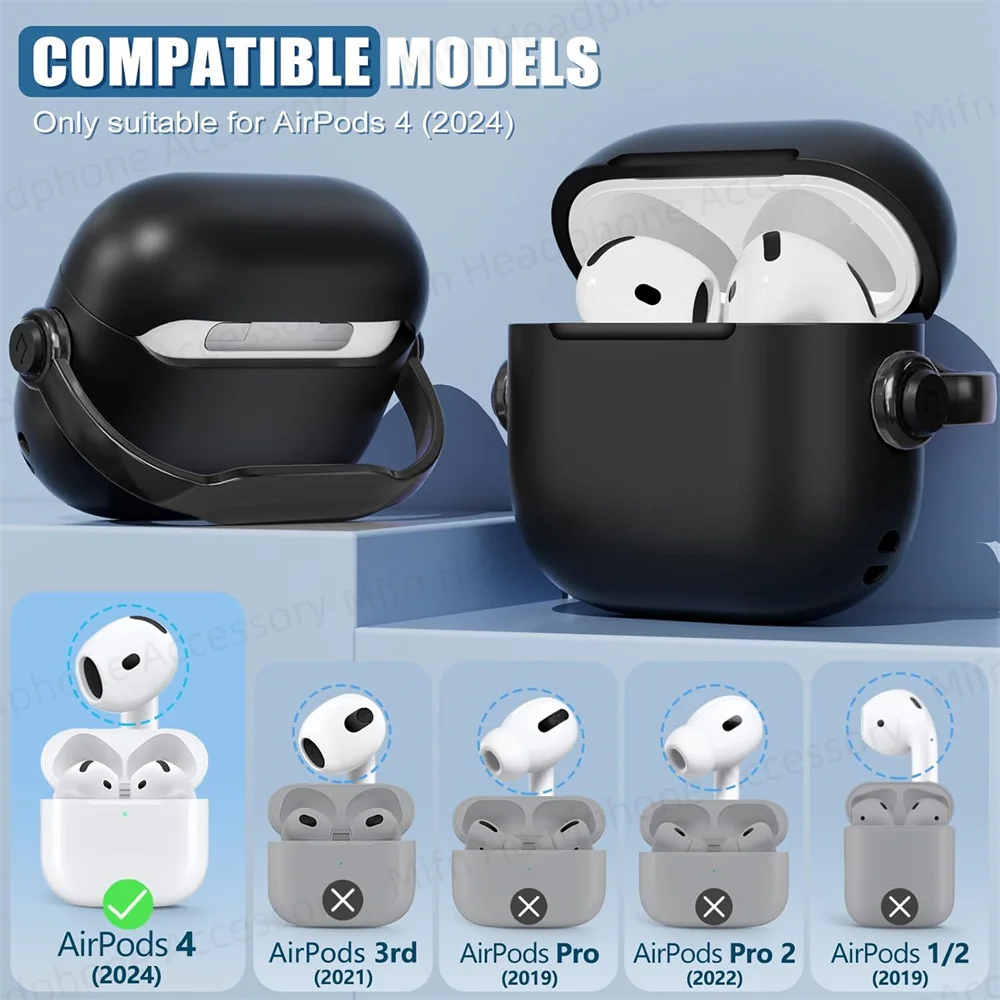 2024 Music Boy Earphone Case For 2024 New AirPods 4th Gen Cover 3D Enjoy music headphone Box for man for apple airpods 4 case