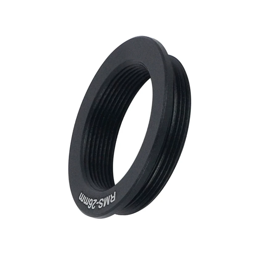 Adaptateur d'objectif de microscope RMS vers M26, bague de conversion filetée RMS femelle vers M26x0.75 mâle
