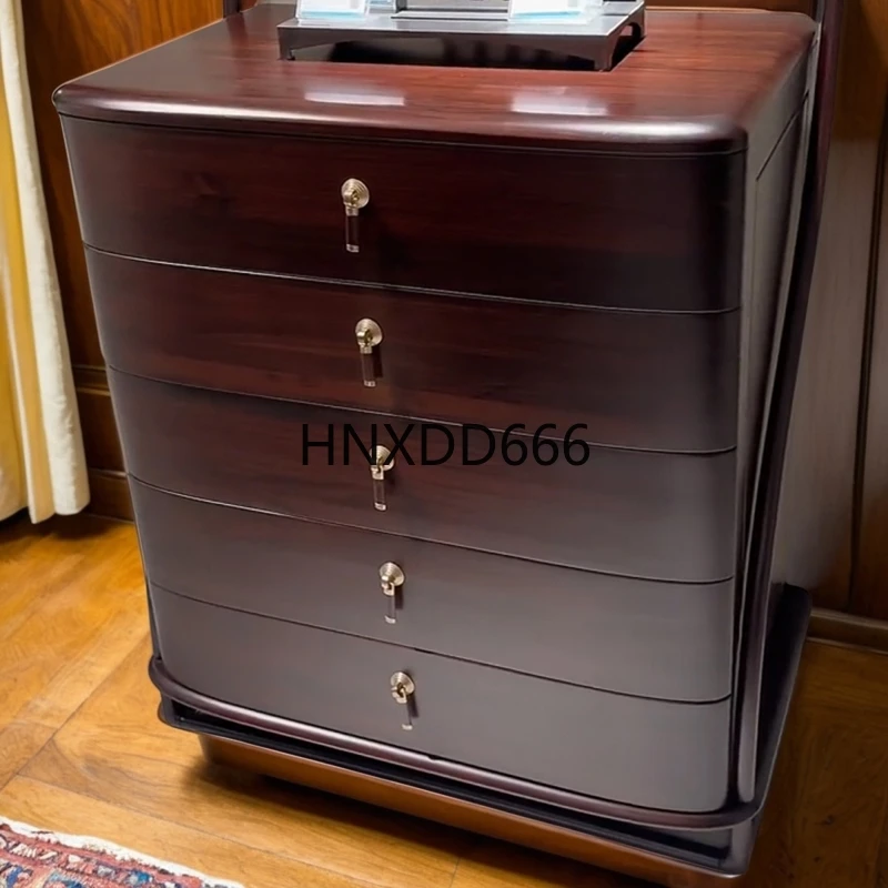 Nuevo Cajonera china de madera maciza de ébano