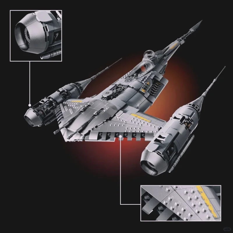 In Stock Hot New N1 Starfighter Building Blocks Detailed Assembly Bricks Toys DIY Educational Collectible Model Birthday Gifts view 3