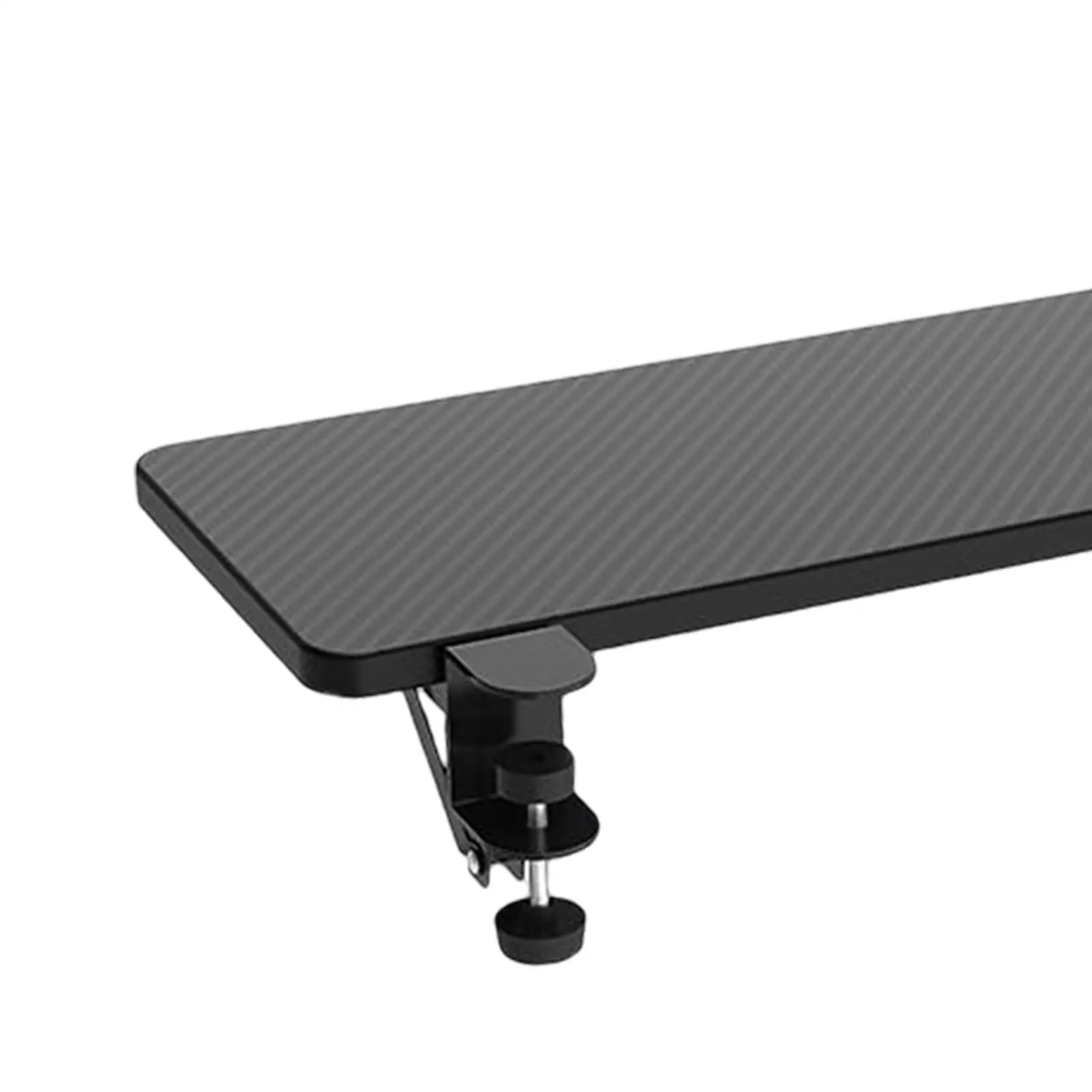 Desk Accessories Wooden Extender Tray Punch Free Clamp on Foldable Table Extension Platform with Armrest Support
