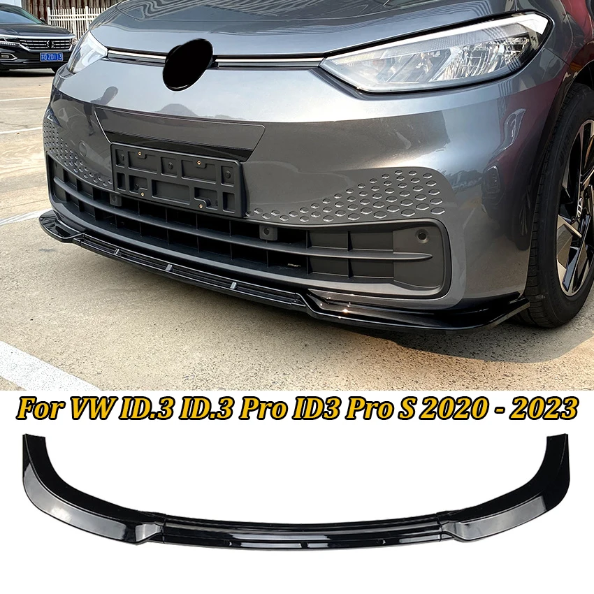 

Front Bumper Lip Splitter Diffuser Body Kits For VW ID.3 ID.3 Pro ID3 Pro S 2020-2023 Spoiler Bumper Guard Protector Accessories