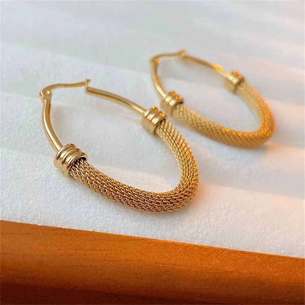 Vintage Exaggerated Hollow out Geometric Heavy Metal Earrings For Women Jewelry Gifts Circle Earrings Party Fashion Accessories