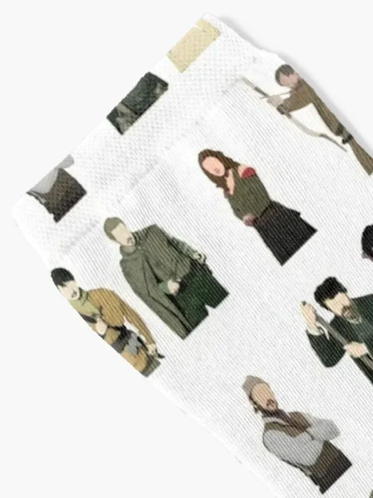 Robin Hood Characters ensemble Socks sports and leisure christmass gift bright garter Men's Socks Women's