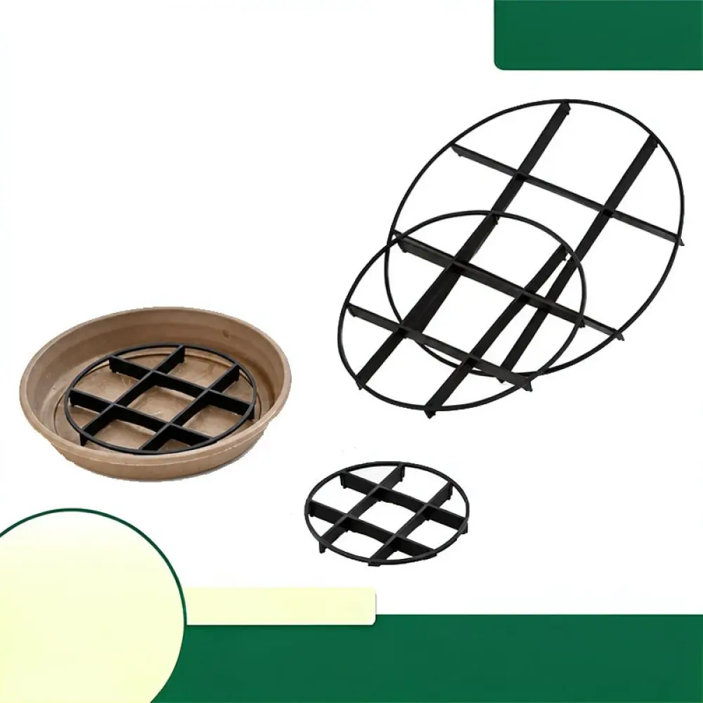 Gardening Flower Pot Riser Grid Tray Drainage Mat Plastic Plant Base Support For Succulent Container Ventilation