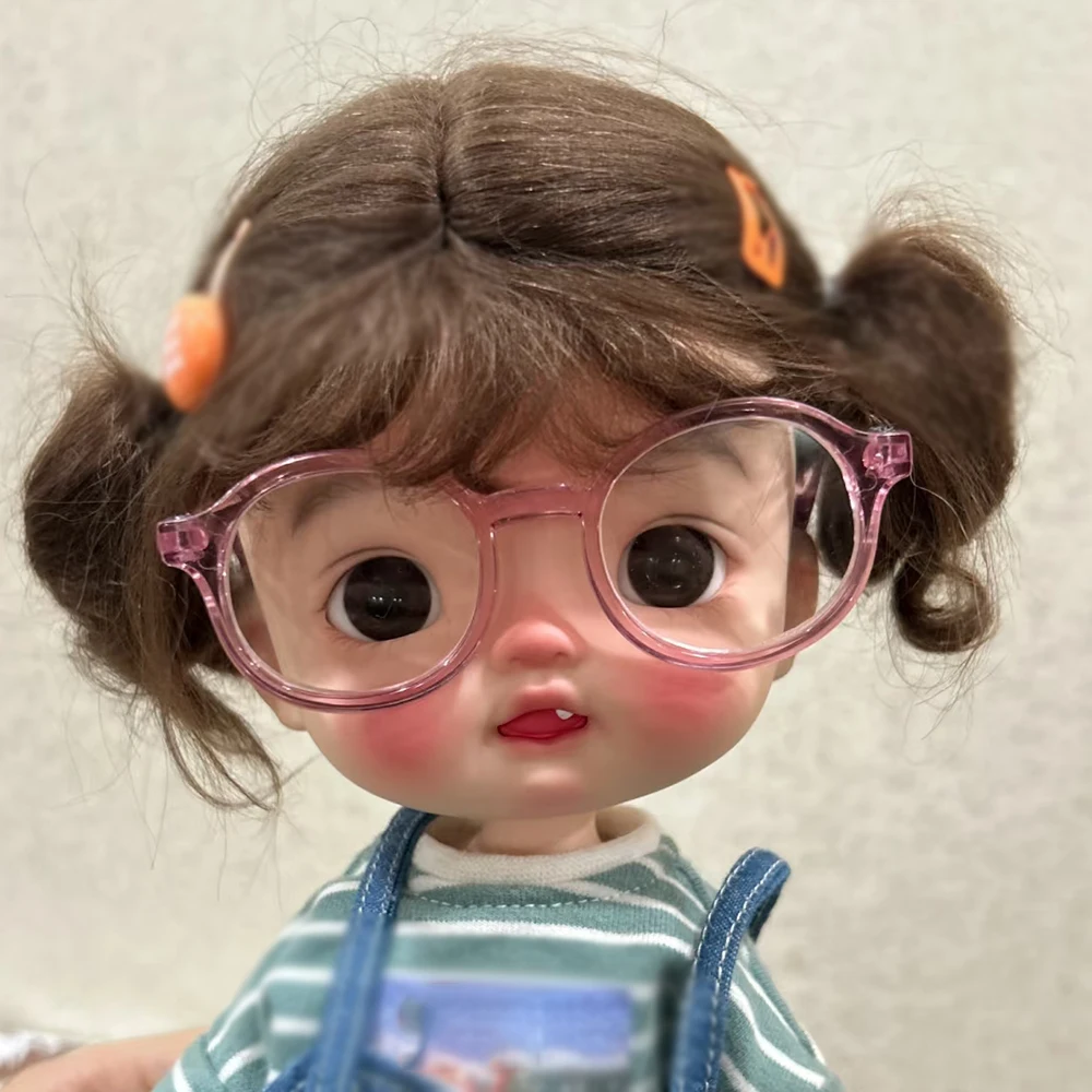 New 1/6 BJD Doll Big Head Resin Material Lovely Girl Doll DIY Doll No Makeup Doll Toys Gifts