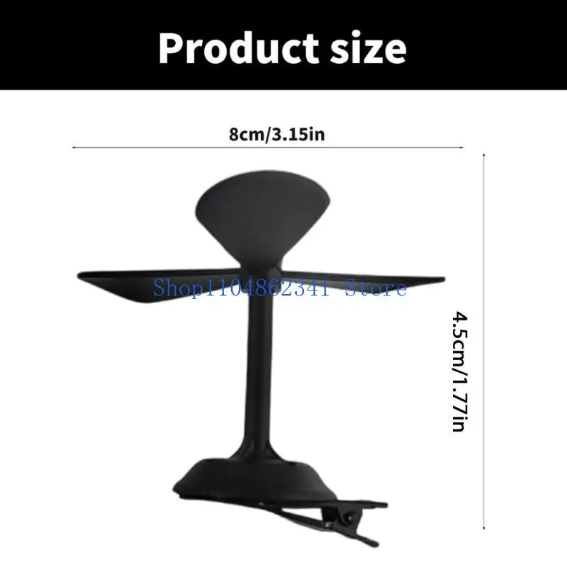 5asd الجدة طاحونة المروحية مشبك شعر للنساء الاطفال مشابك جميلة للحفلات مهرجان الموسيقى دبوس الشعر للاحتفال