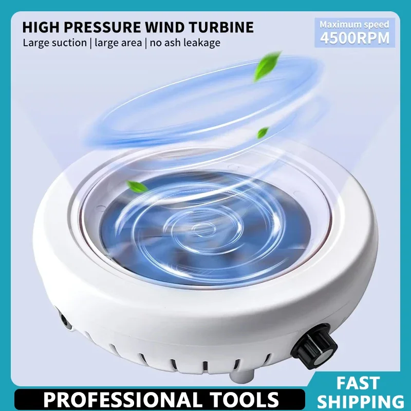 Super Suction Nail Dust Collector 45000 RPM Powerful Nail Art Manicure Fan Vacuum Cleaner with Filter for Salon Use