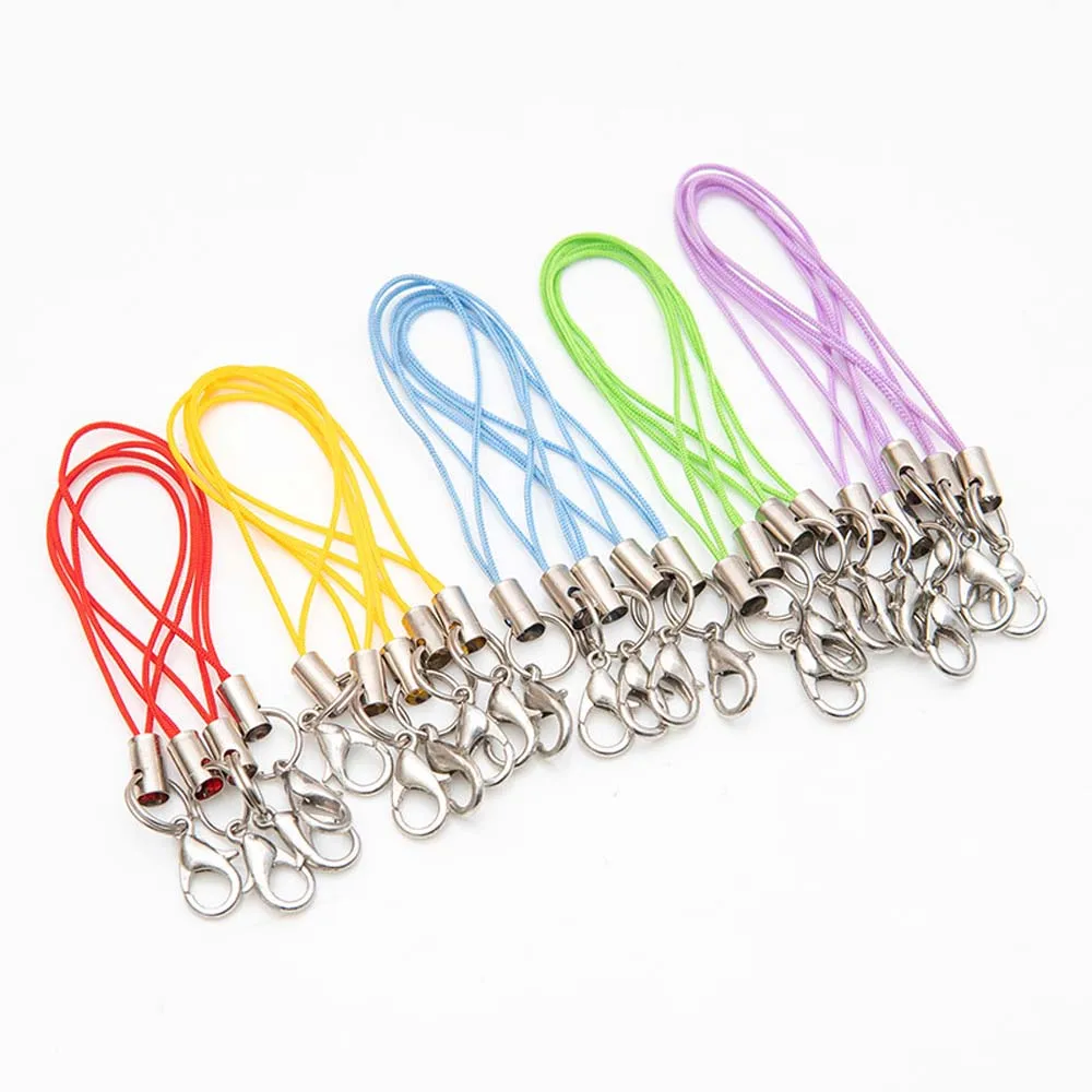 for Women Key Chain Pendant Jewelry Accessories Key Ring Lobster Clasp Mobile Phone Strap Jewelry Making Hang Rope Mobile Phone
