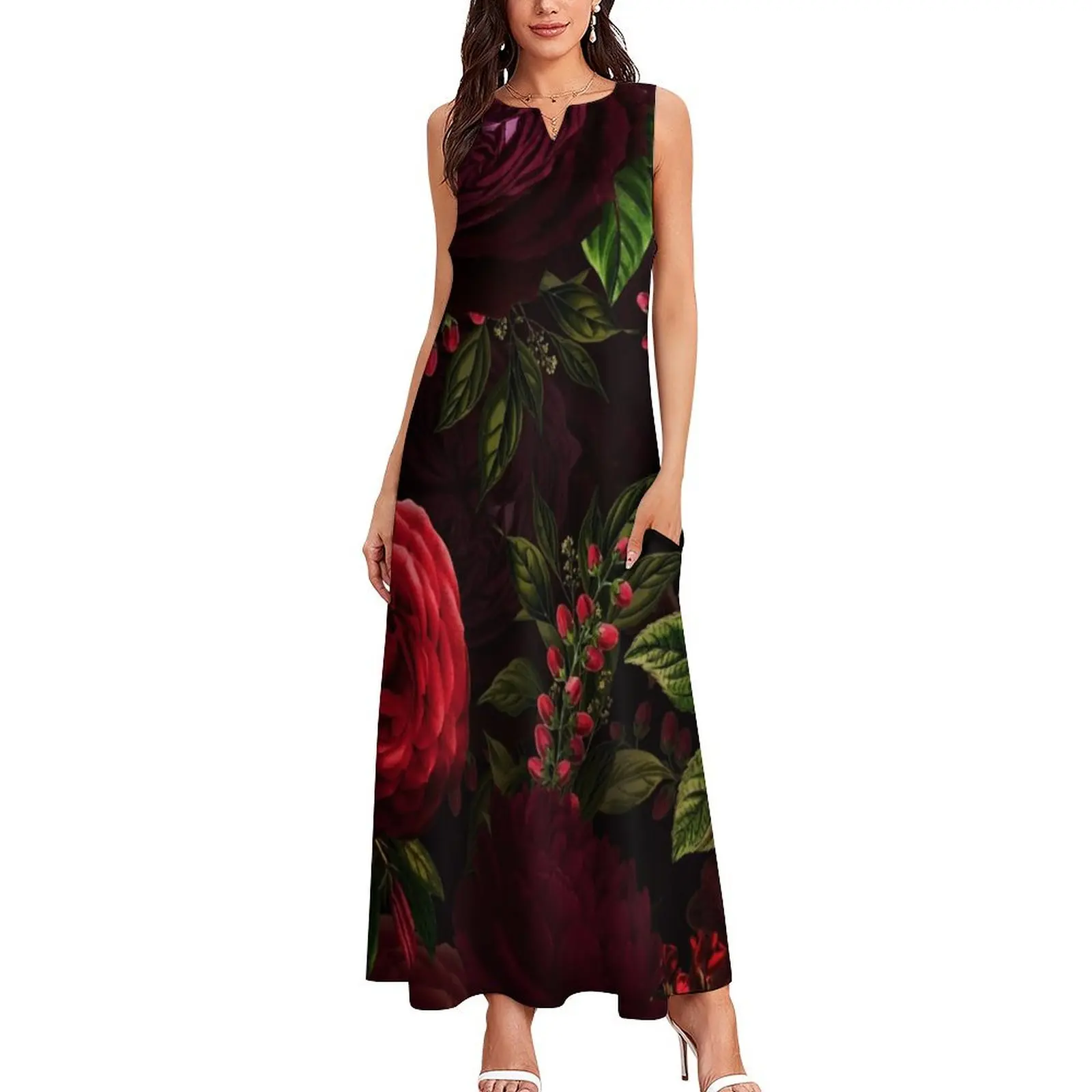 Mystical night Botanical Night Garden VI Long Dress sexy dress dresses for woman Dress