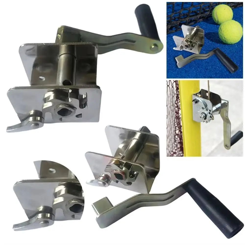 

Новый металлический натяжитель спортивной сетки, простая установка, легкий натяжитель ручного привода, установщик волейбольной сетки