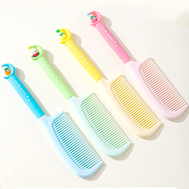 Мультяшная расческа для укладки волос, маленькая свежая расческа, подходящая для переноски инструментов для укладки волос и аксессуаров