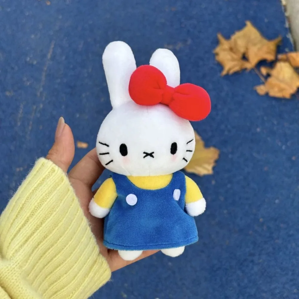Miffy Plush Keychain Cute Bunny Pendant Cartoon Backpack Hanging Charms Kawaii Pendant Charms Cute Gifts S