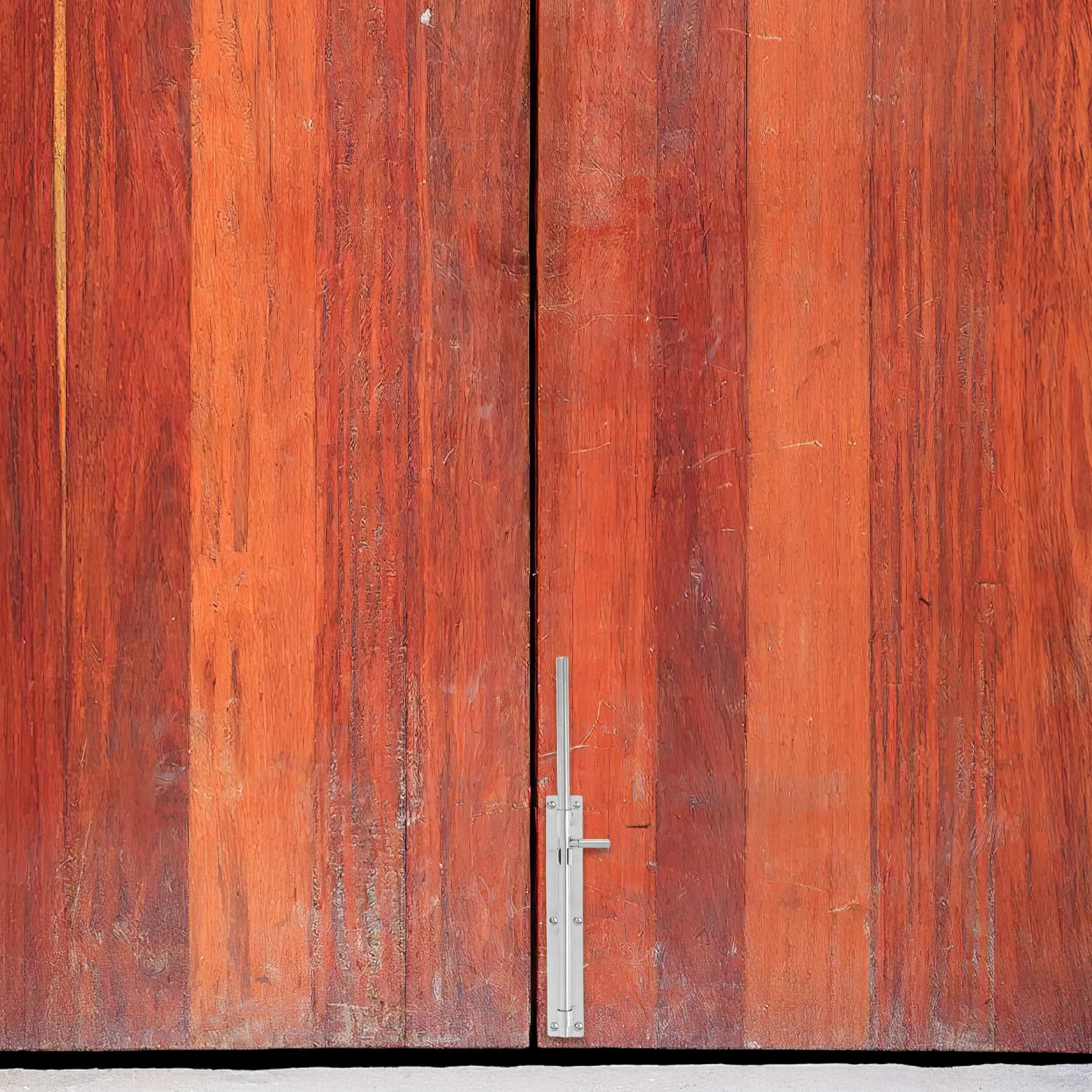 

Slide Bolt Latch Thickened Stainless Steel 38.5cm Extended Wooden Gate Lock Durable French Door Lock Cane Bolt