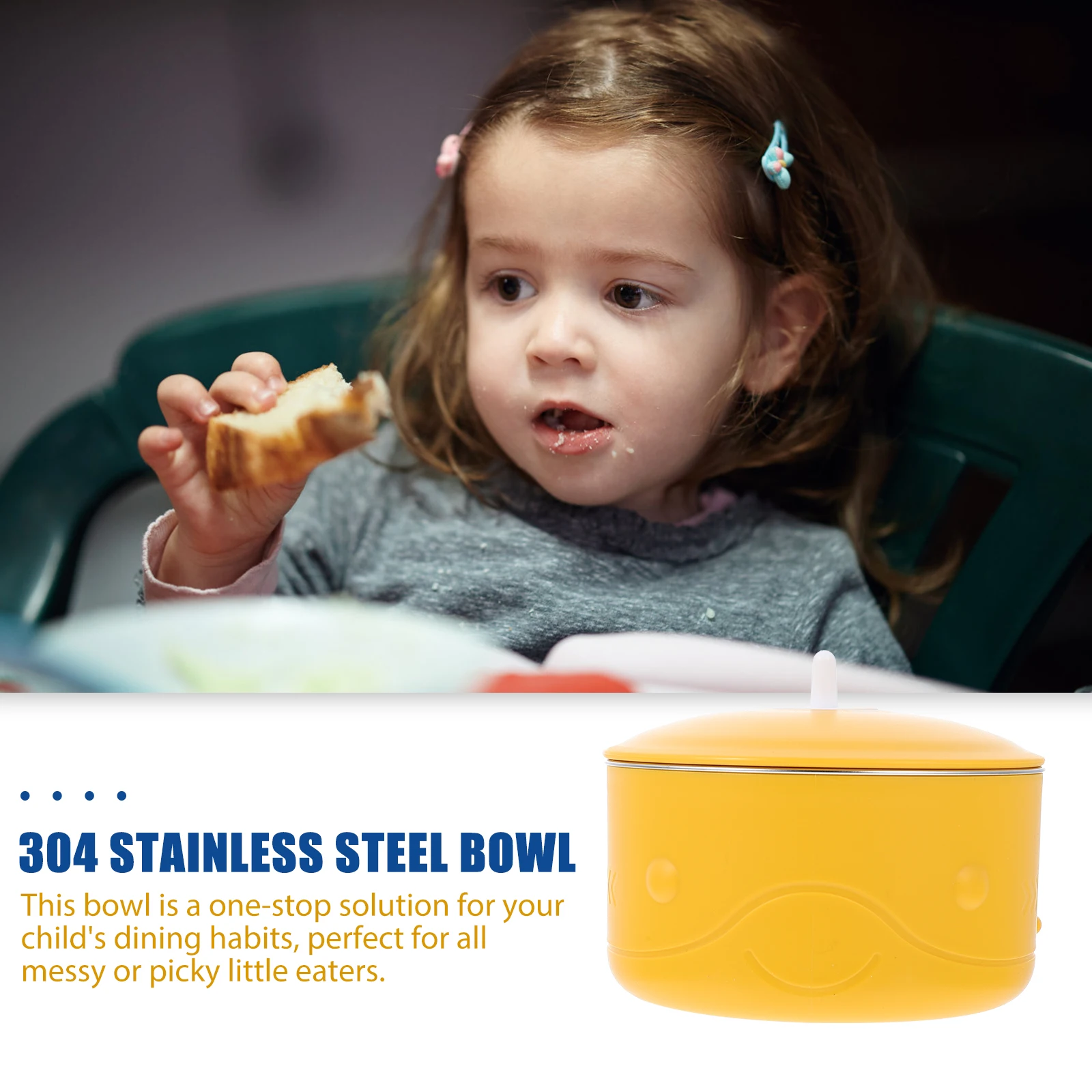 

Baby Food Bowl Suction Cup Insulated Anti scald Lightweight Portable Storage Easy Carry Ergonomic H Practical Durable Bowls