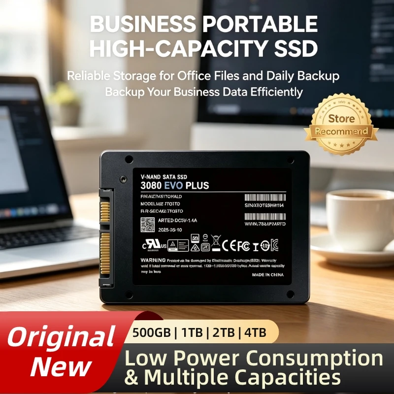 3080 EVO Plus 2.5" SATA3 SSD, Built-in Solid State Disk, 2TB/500GB/1TB/4TB, Hard Drive, Laptop, Notebook. Turbo.
